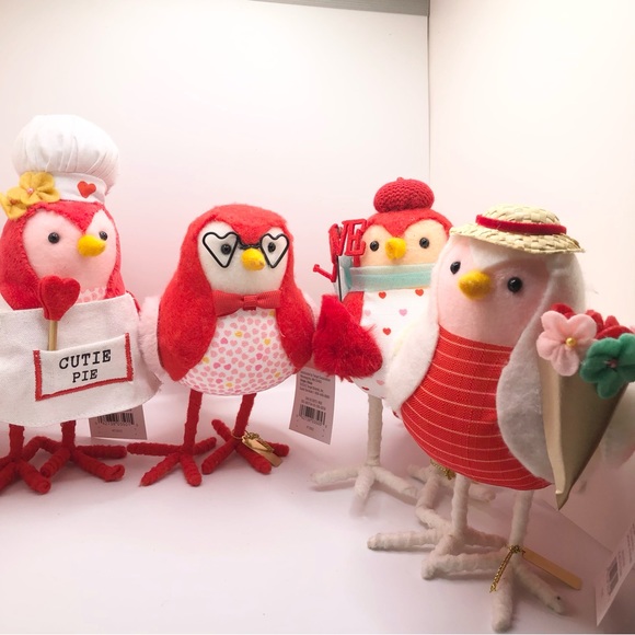 Winter 2023 Spritz Valentine Birds: Flock of 4 (from Target) - Picture 14 of 14